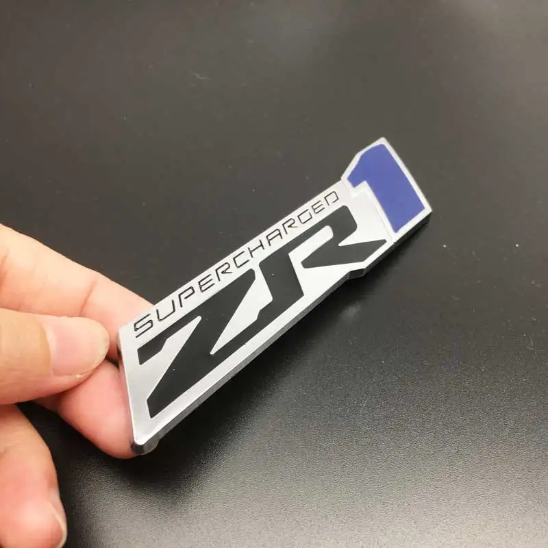 جديد ملصق معدني ثلاثي الأبعاد طراز سوبر تشارج ZR1 شعار شعار شعار سيارة الجذع ملصق تصفيف السيارة لملحقات السيارة من كروز كابتيفا أفيو