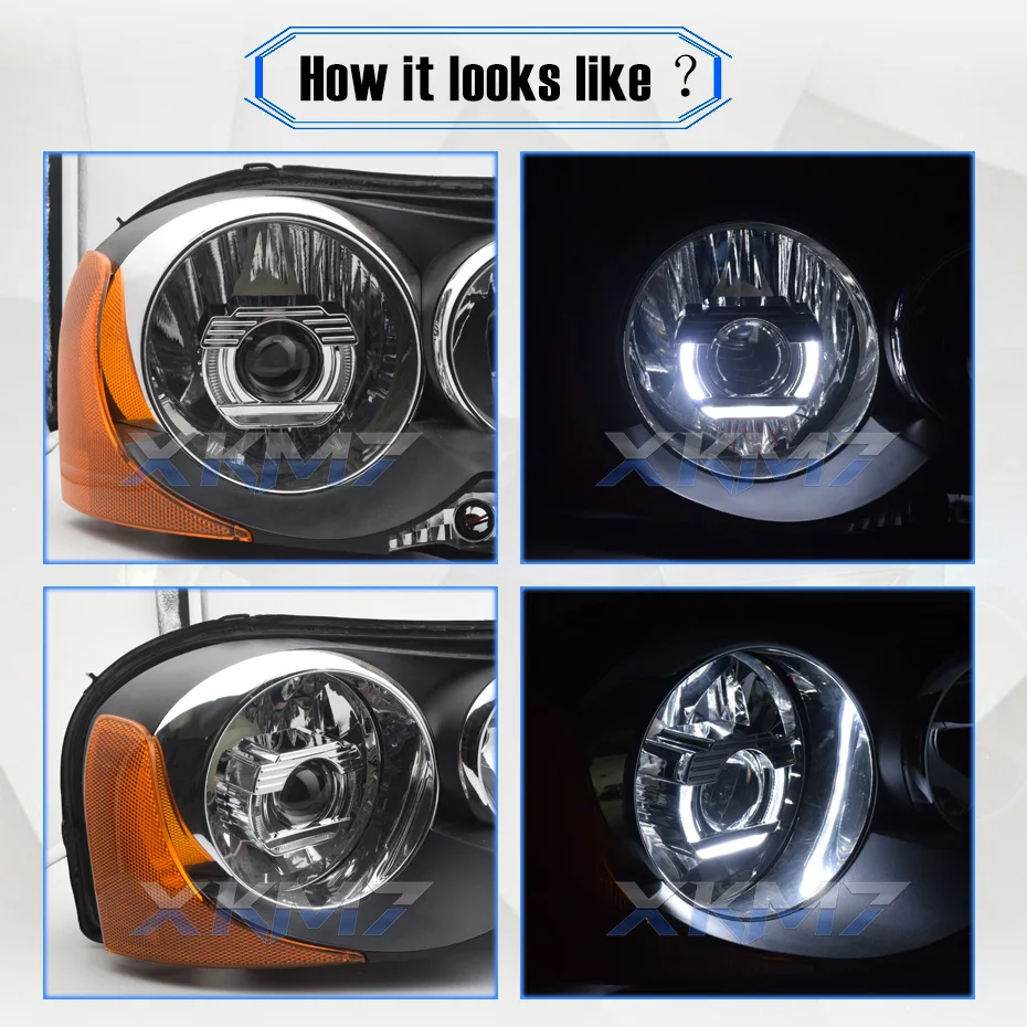 Angel Eyes Bi-xenon Lens Retrofit Projector Mini 2.0 inch H1 HID LED Lamp For H4 H7 Headlight Car Lights Accessories Tuning DIY