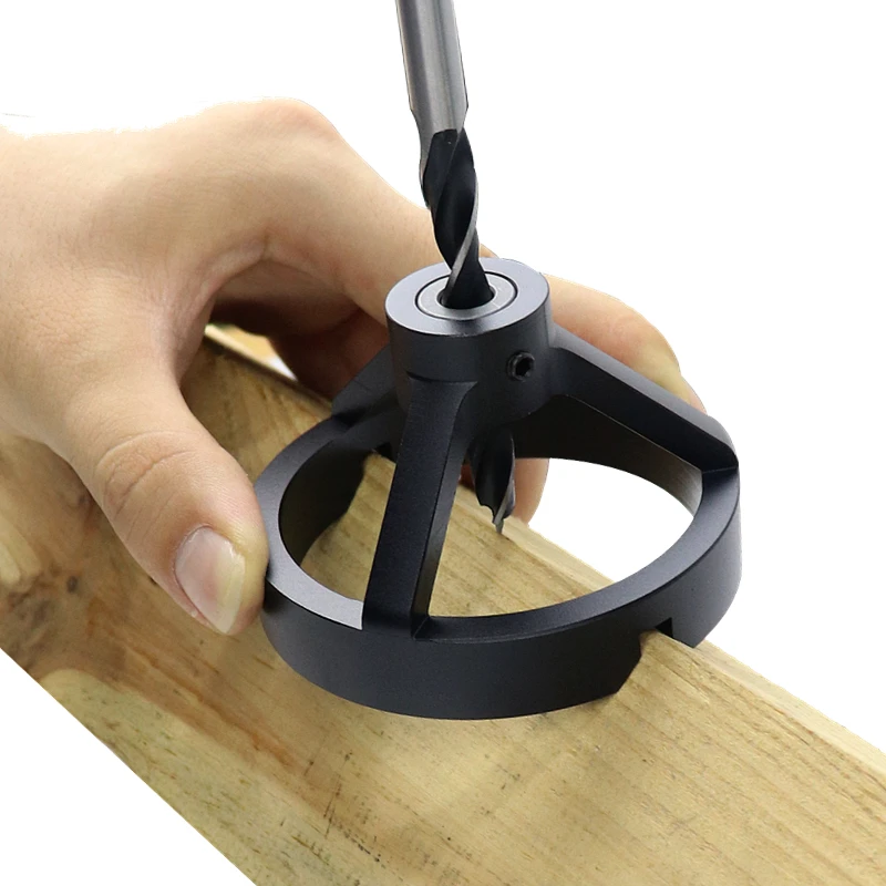 แนวตั้งติดตั้งคู่มือเจาะตำแหน่ง Hole Puncher คู่มือ Jig มุม Doweling Jig สำหรับช่างไม้เครื่องมือช่างไม้