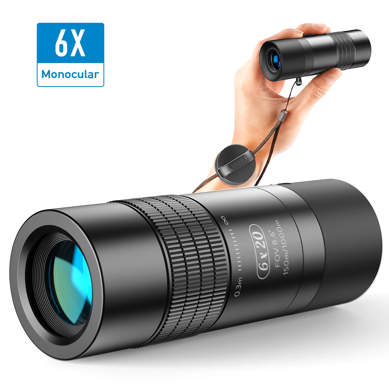 APEXEL 6X20M Monocular Telescope Zoom Lens Mobile Phone Camera Lens Camping Hunting Sports Telescope Lens for all Smartphones