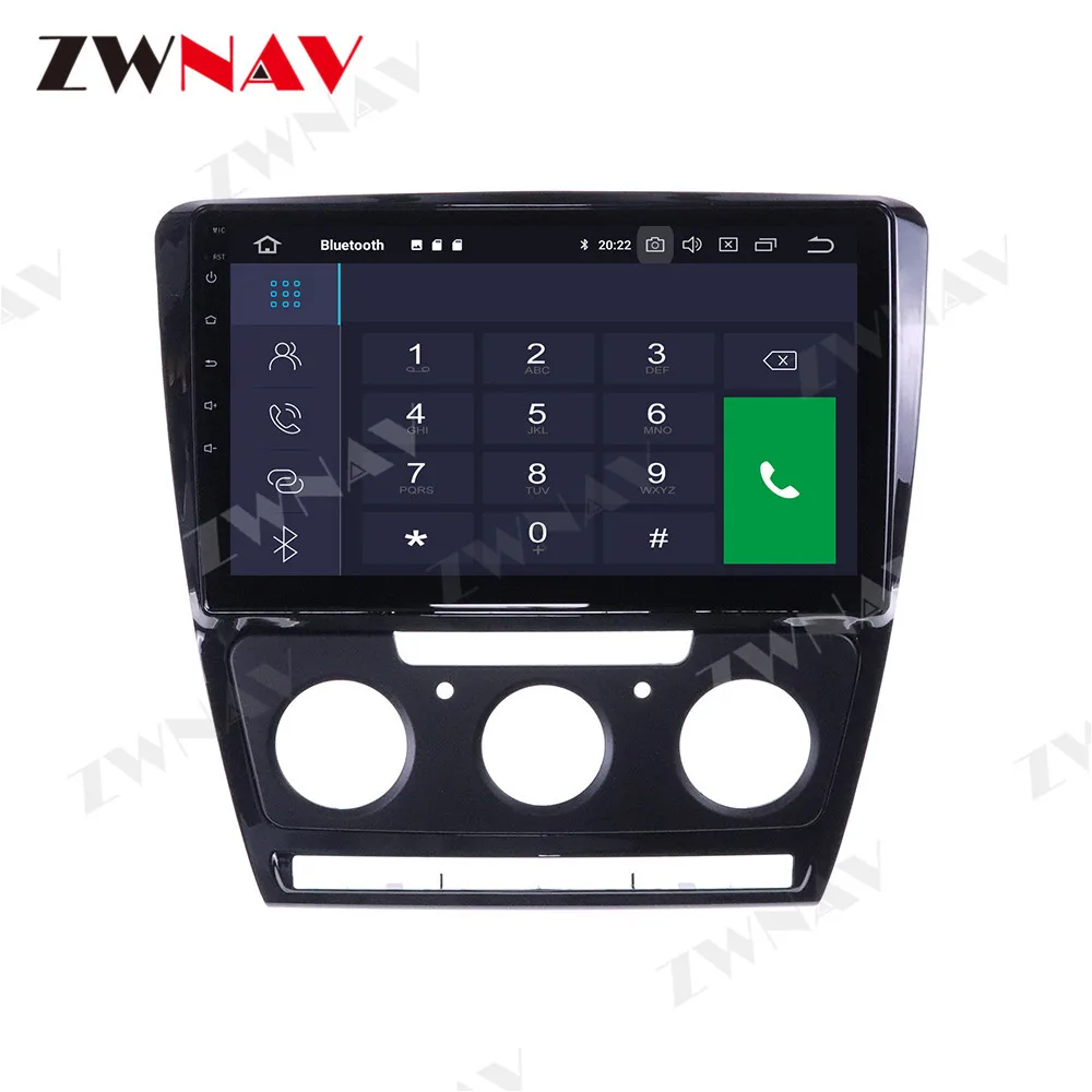 ZWNAV 2din Android Car Radio Multimedia Video Player GPS Navigation For Volkswagen SKODA Octavia 2 A5 2008-2013 Head Unit 2 din