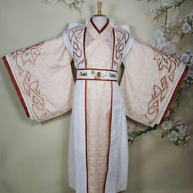 Male Drama Customized Costume Tang Prince High Quality Embroidery Hanfu for TV Play The Legend of Female Emperer - Wu Meiniang