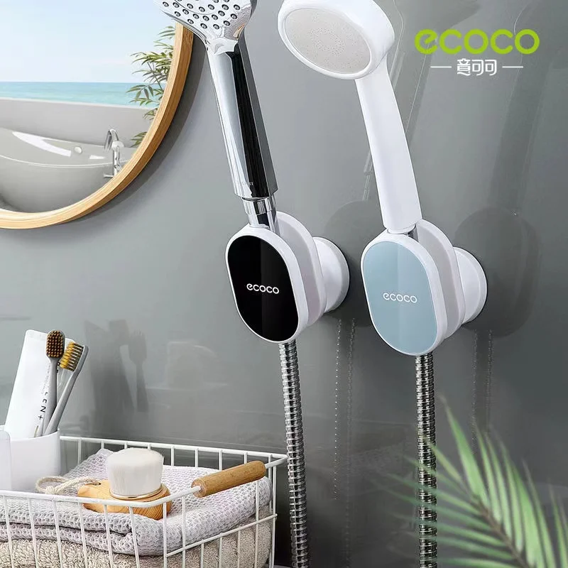 ECOCO New Shower Universal Shower Head Holder Wall Mount Fixing Stand Bathroom Accessories Adjustable Self Showers Bracket