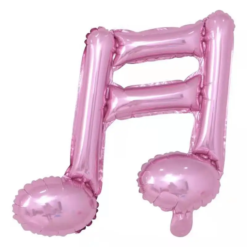 1pcSingle note double note shape concert decoration dress up party arrangement music note aluminum film balloon