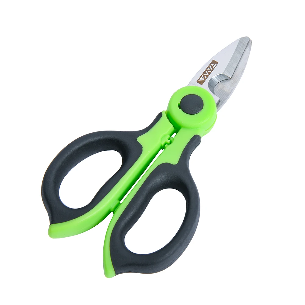 Handheld TAWAA KS-K2 Fiber Optic Kevlar Scissors Fiber Optic Kevalr Cutter Stainless Steel Scissors with 3 Holes Fiber Stripper