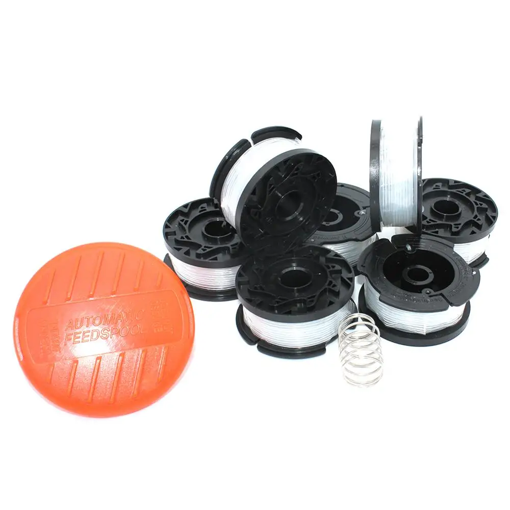 8PK 0Spool & Line for Black + Decker GH400 GH500 GH600 GH610 GH900 GH912 ST6600 ST7000, ST7700 CST1000 CST1200 CST2000 MTC220
