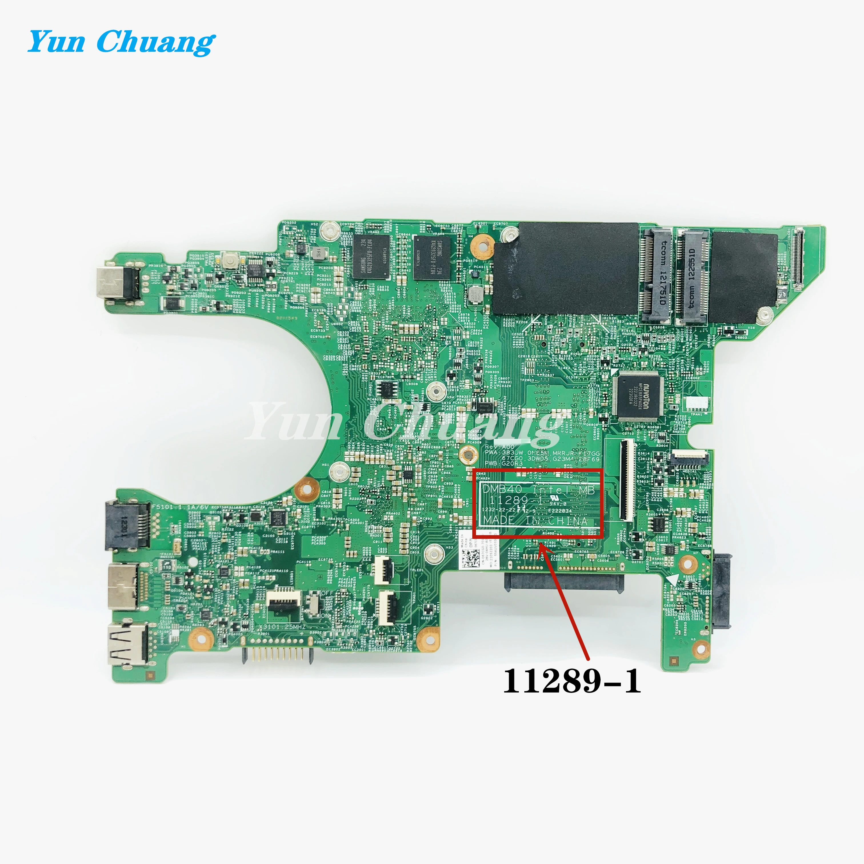 CN-067CG0 11289-1 For DELL Inspiron 14Z 5423 Notebook motherboard Mainboard With I5-3317U CPU 216-0833018 SLJ8C DDR3 100% work