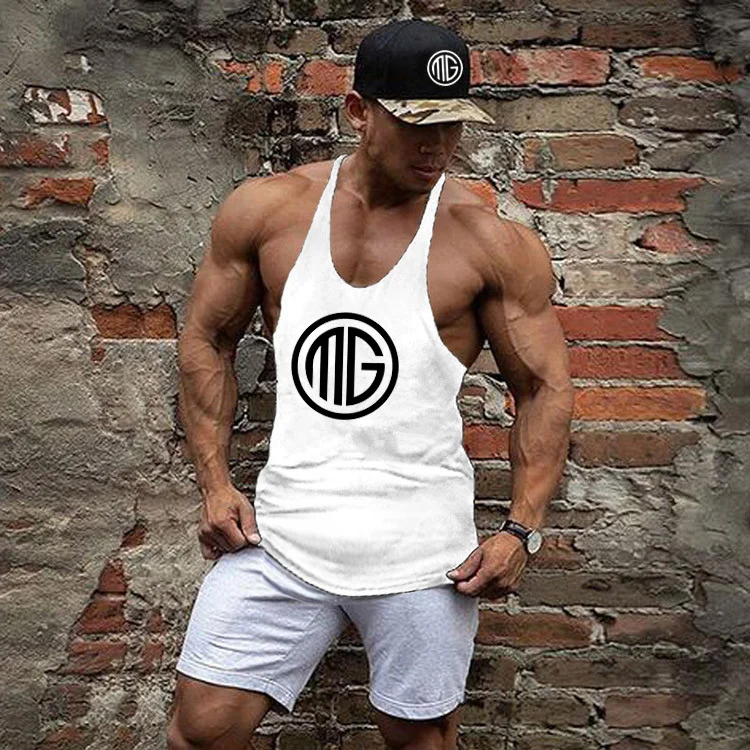 

Brand Workout Fitness Top Men Gym Tank Clothing Mens Bodybuilding Vest Muscle Sleeveless Singlets Fashion Sports Shirt