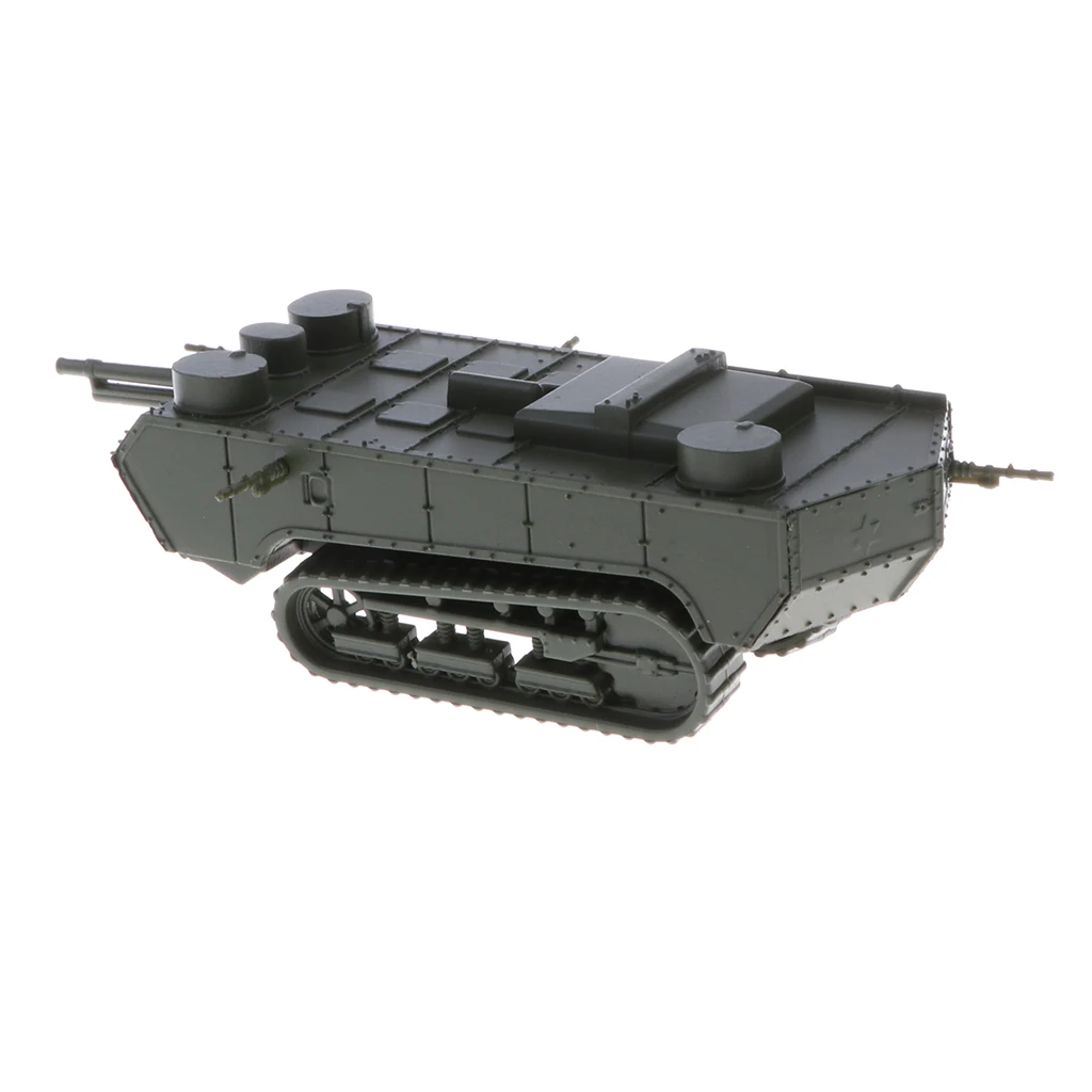 1/100 French St-Chamond Early Tank WWI Heavy Army Vehicle Model Toy for Kids Boys