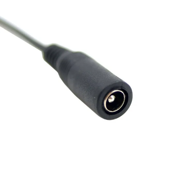 5 piezas de ángulo recto de 90 grados DC 5,5*2,1mm, Cable de alimentación de extensión macho a hembra, 30cm, 1 pie