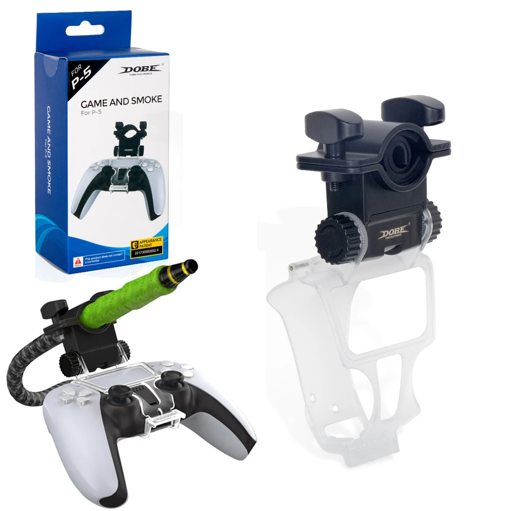 Hookah ผู้ถือท่อ Shisha อลูมิเนียม Handle Holder ชุดสำหรับ PS5เกม Controller Chicha Narguile น้ำอุปกรณ์สูบบุหรี่