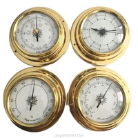 4 Inches 4 PCS/set Thermometer Hygrometer Barometer Watches Clock Marine for Weather N05 20 Dropship