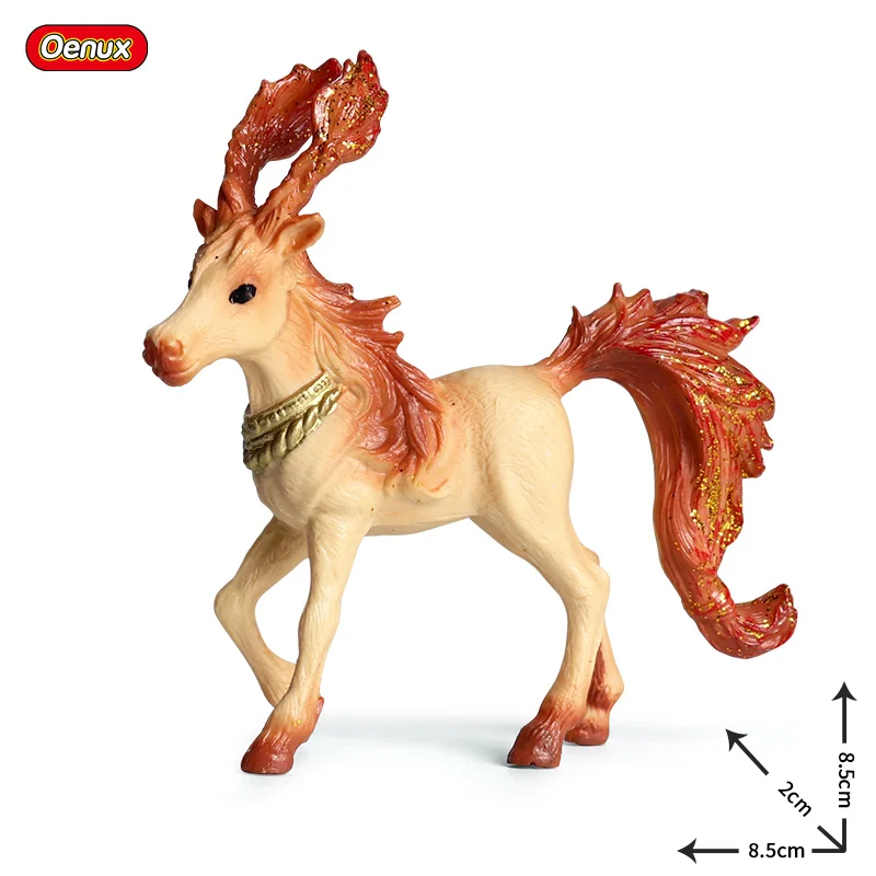 Figura De Unicornio Floral – Caballo Elfo Mítico Pintado A Mano, De PVC, Regalo Mágico Para Niños Y Coleccionistas