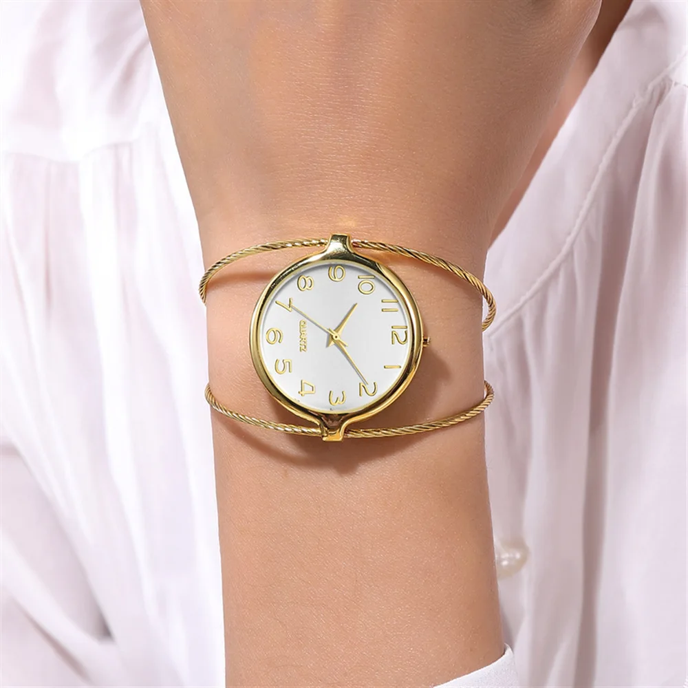 Women Elegant Dress Watch 2021 New Fashion Casual Bracelet Wristwatch Analog Female Personalized Simple Clock Relogio Feminino