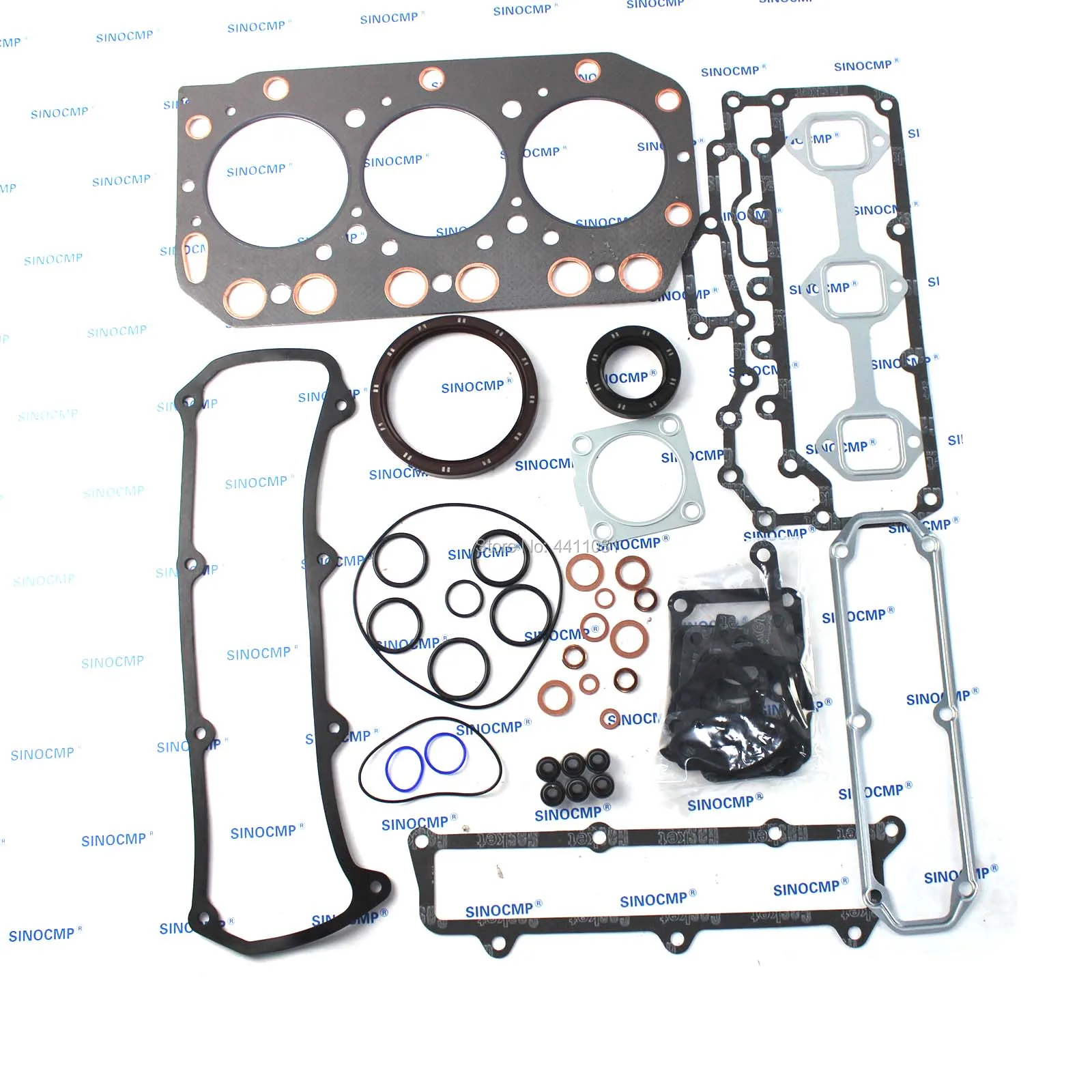 

3TN100 3TN100E 3TN100L 3TN100E Engine Gasket Kit For Kobelco SK24 Daewoo DSL801 Loader Digger&Generator