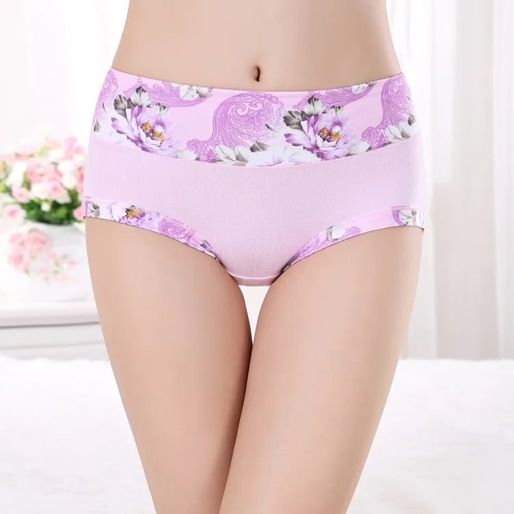 5 Teile/los frauen Höschen Drucken Unterwäsche Weiche Höschen Atem Briefs Mädchen Floral Panty Sexy Wäsche Unterhose Für Weibliche – Detail 8