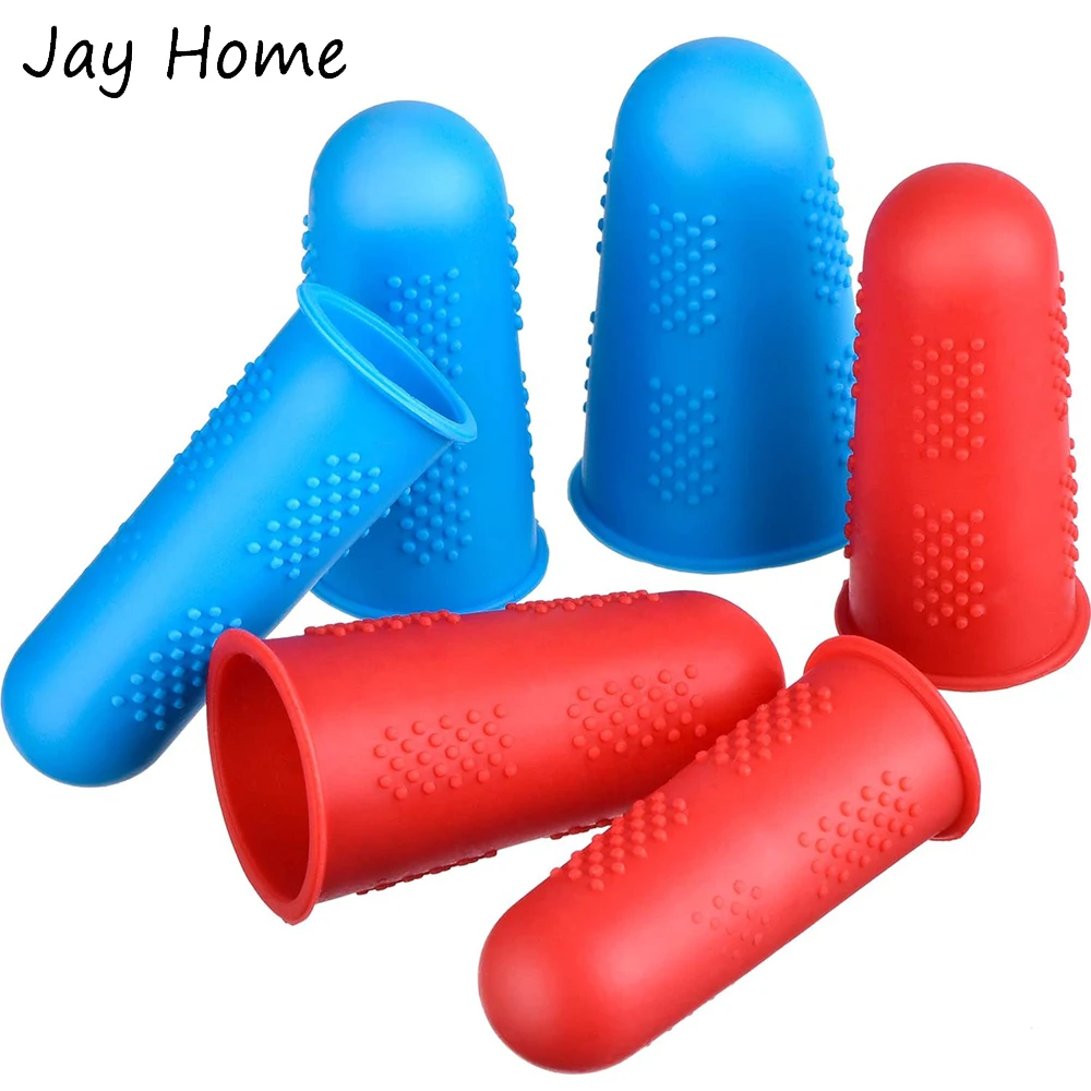 3/5Pcs Multifunctional Silicone Finger Thimble Sewing Embroidery Needlework Finger Protector Sleeve Cover Caps Sewing Tools