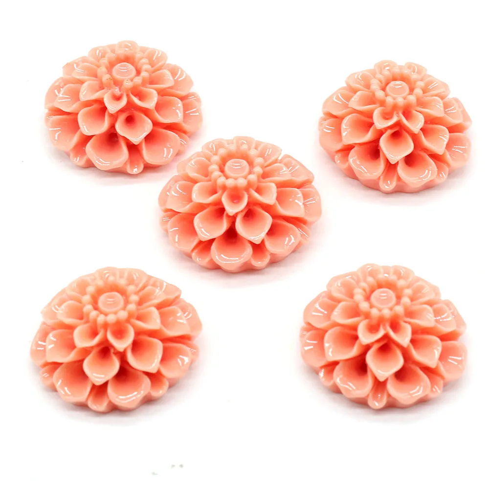 5Pcs Natural Corals Pendant Round Coral Flower Red Beads Charms For Jewelry Making DIY Bracelet Necklace Earring Accessories