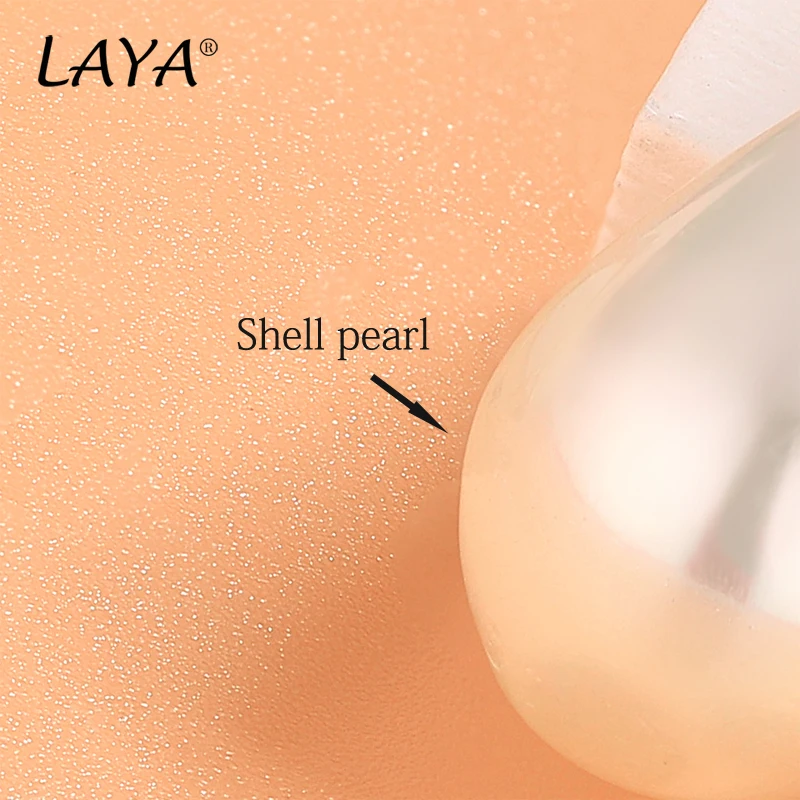 925 Sterling Silver Fashion Clear Cubic Zircon Shell Pearl Drop Earrings Women's Birthday Wedding High Quality Classic Jewelry image 4
