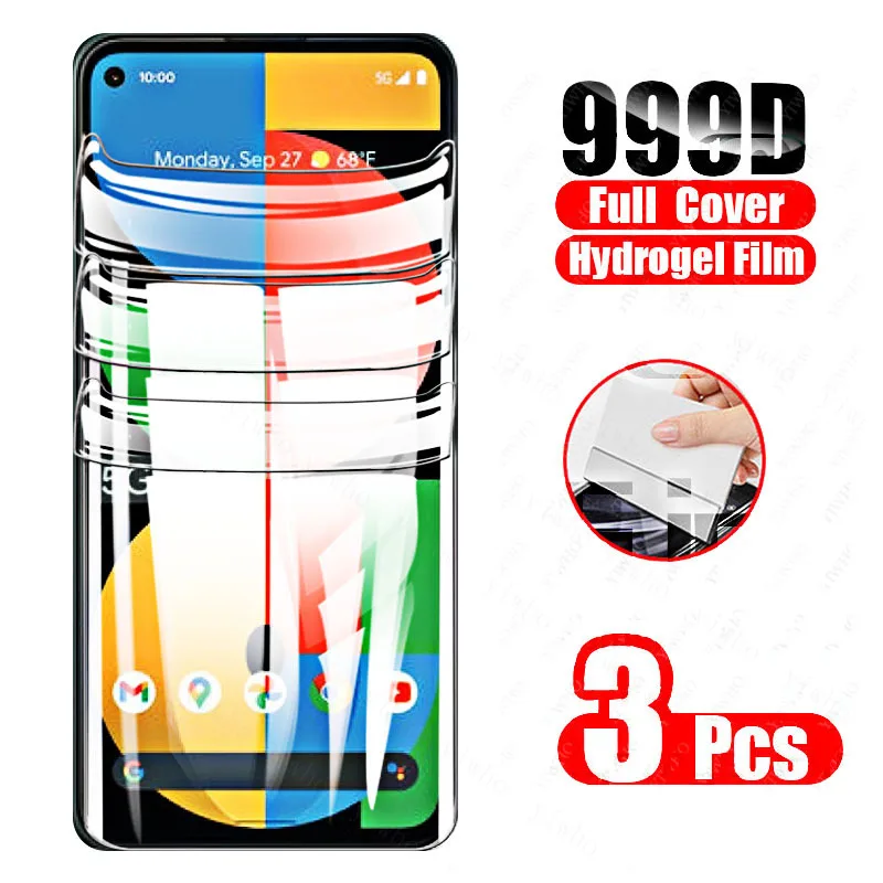 Front Hydrogel Film for Google Pixel 5A 4A 5 5G Screen Protector for Google Pixel5 Pixel4 A Back Camera Lens Protective Glass