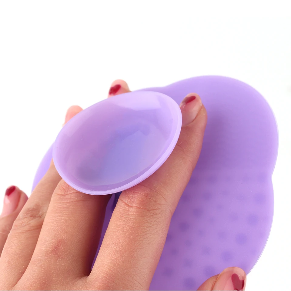 THINKSHOW Silicone Makeup Brush Cleaner Pad Make Up Washing Brush Gel Cleaning Pad Foundation Makeup Brush Scrubber Board Mat