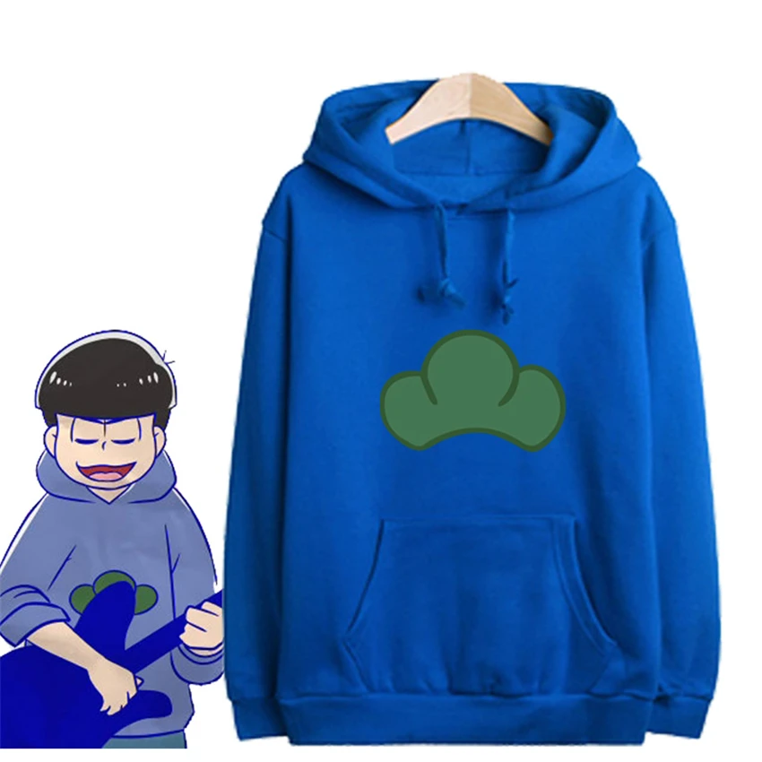 HOT Anime Osomatsu-san Matsuno Ichimatsu Hoodie Hoody Sweater Cosplay Costume Adult Boys Girls Jacket Coat Thicken 6 Colors XXL