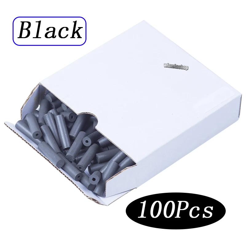 100Pcs Dental Lab Materials Rubber Polishing Granule Green / Brown/Black/Grey For Dental Jewelry Rotary