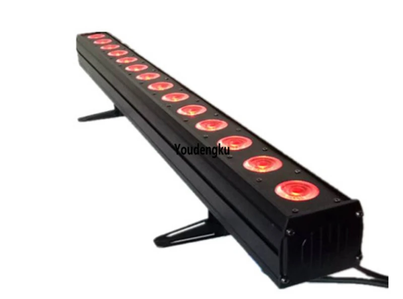 4 pieces 14*10w rgbw 4 in1 led linear wall washer up lights pixel control led wall washer bar light