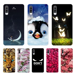 Soft TPU Silicone Case For Samsung Galaxy A70 A 70 Cartoon Painting Cover Luxury Protective Cases Phone Shells Fundas Coque Capa