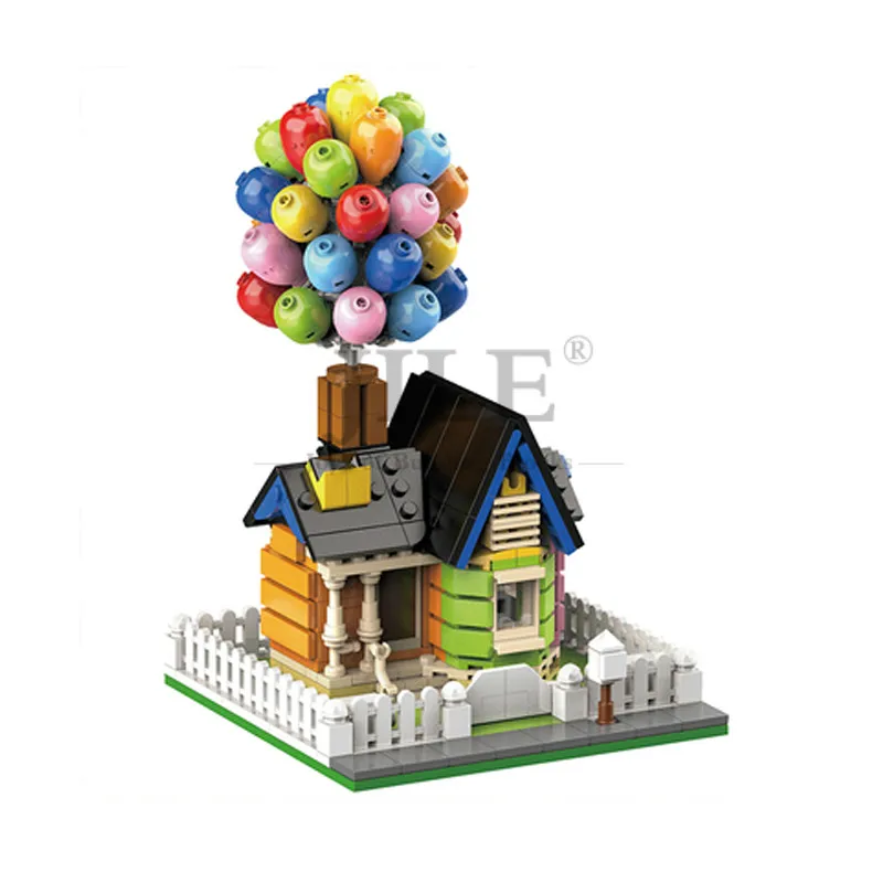 Moc Flying Balloon House Up 7025 sospensione a casa fai-da-te blocchi di mattoni City Street View compatibile con assemblaggi parte regalo