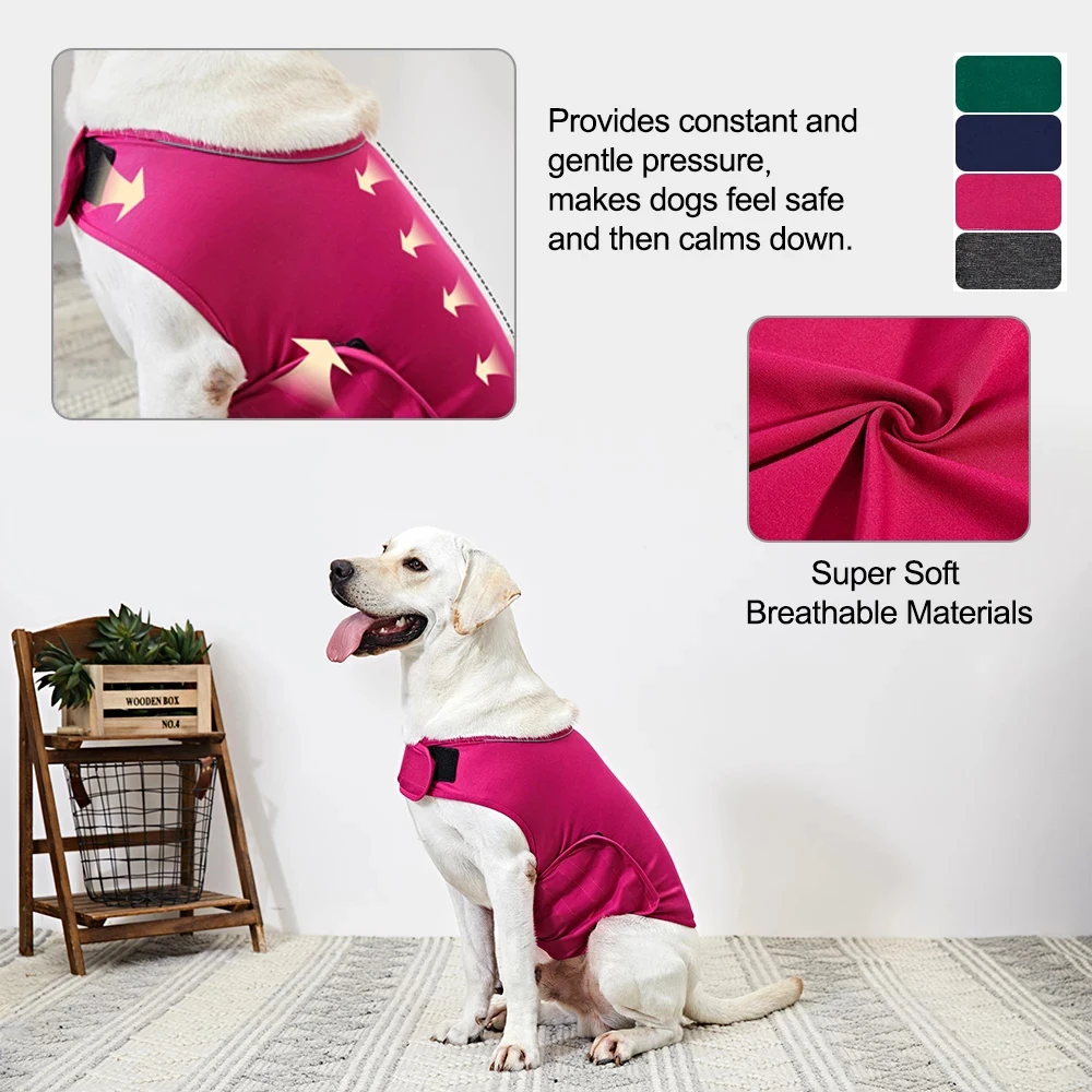 Chaleco de ansiedad para perros XS-XL, chaqueta de ansiedad para perros, chaleco reflectante para ropa para perros pequeños, medianos y grandes,