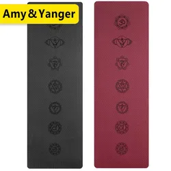 Non-slip TPE Yoga Mats For Fitness Pilates Gym Exercise Sport