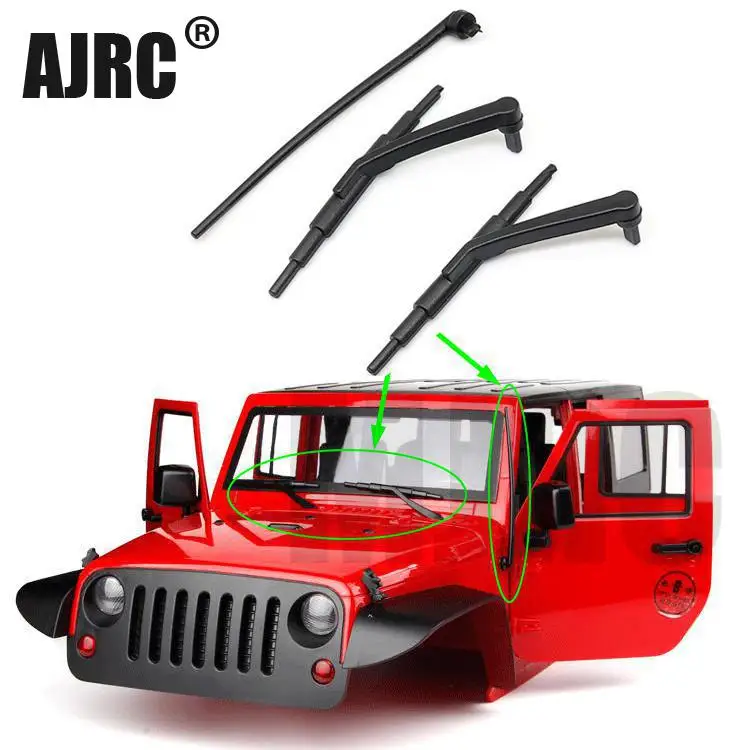 

1:10 RC simulation climbing car plastic weatherproof wiper set for Axial SCX10 SCX10II 90046 90047 antenna receiving signal line