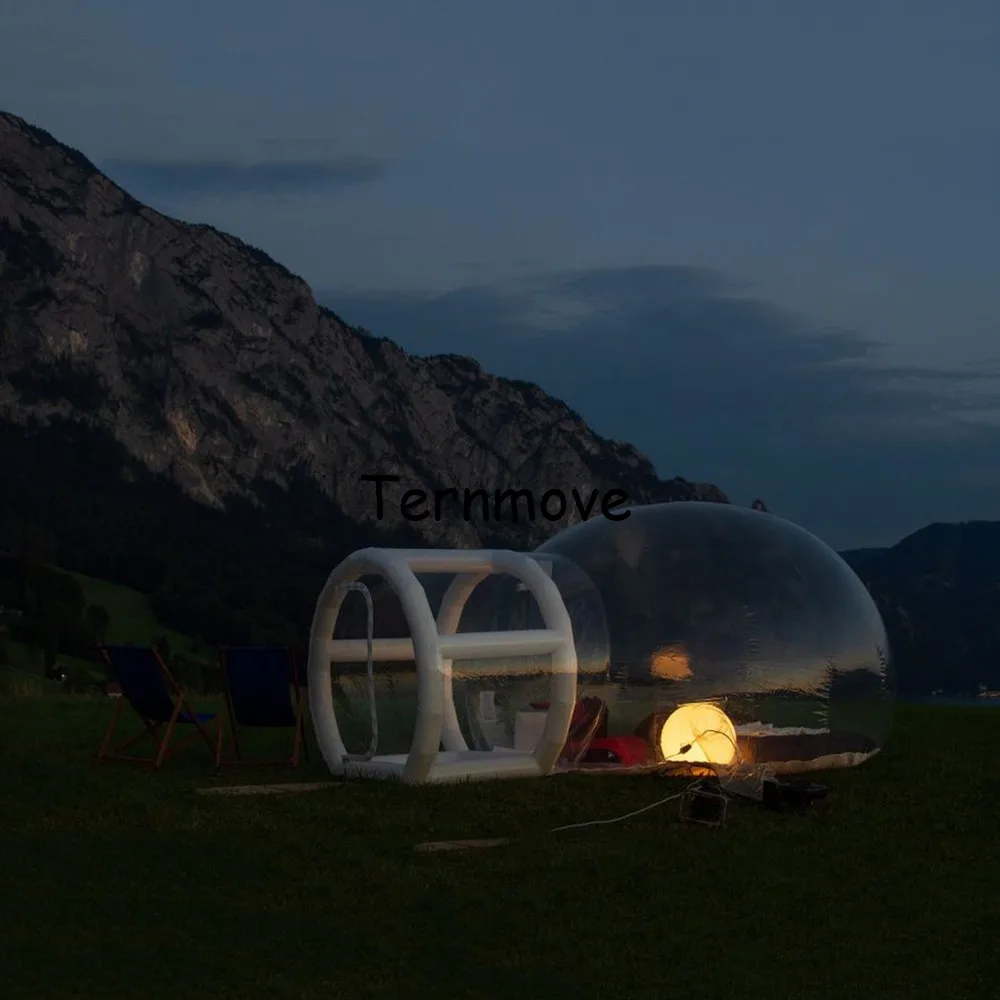 outdoor igloo inflatable transparent clear bubble tent,inflatable geodesic domes,inflatabl with inflatable support