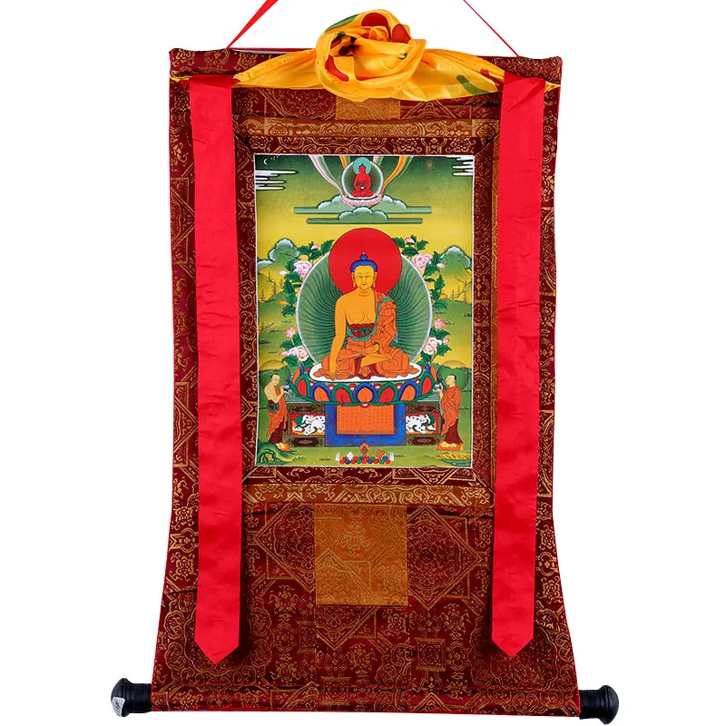 

Sakyamuni Buddha Thangka Tibetan Living Room Decoration Painting Hanging