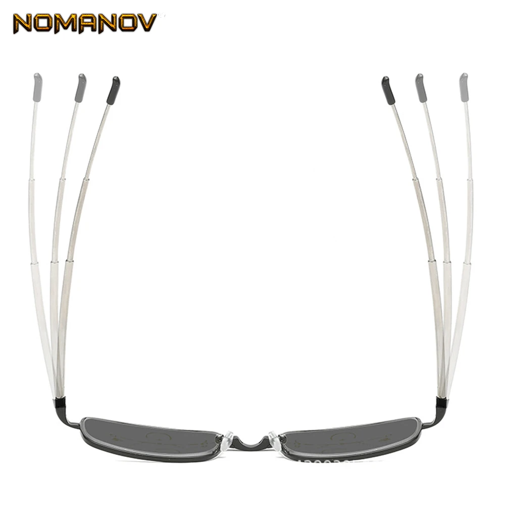 Portable Foldable Frame Telescopic Temple Men Women Progressive Multifocus Reading Glasses Add 75 100 125 150 175 200 to 400