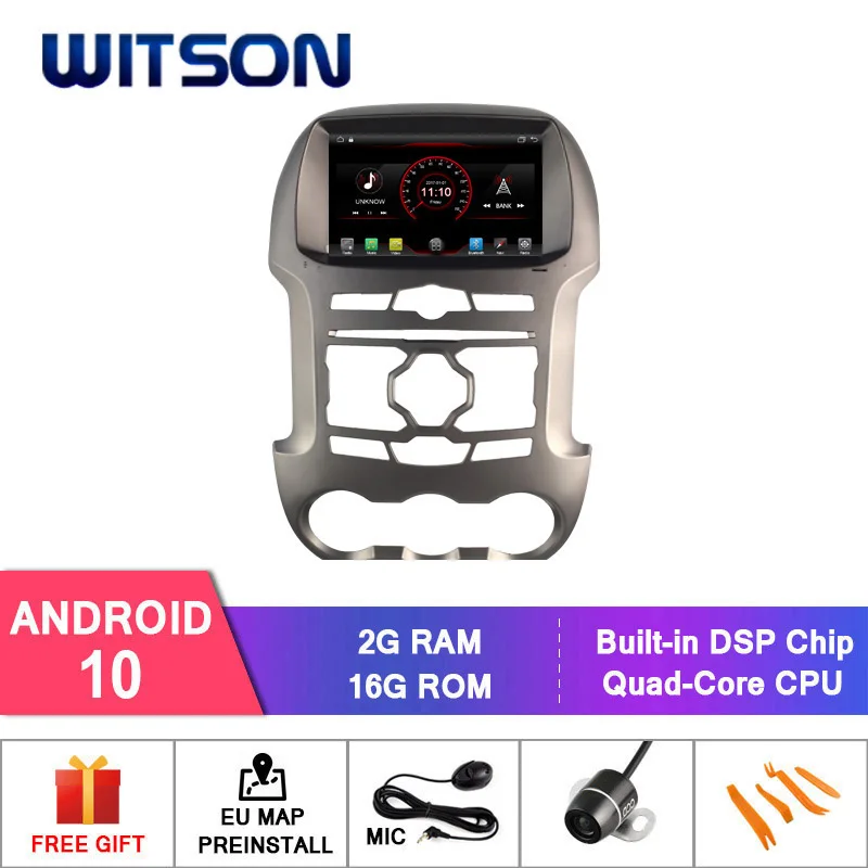 WITSON ANDROID 10 CAR DVD RADIO FOR FORD RANGER 2012-2014 2GB RAM 16GB ROM/Carplay Dongle (USB Port) Optional