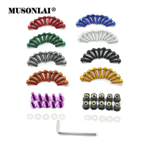 10PCS/Set 5mm Motorcycle Windscreen Screws Universal Motorbike Windshield Bolt Kits Fairing Mounting for Kawasaki Honda Yamaha