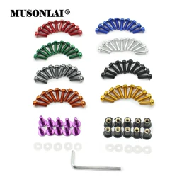 10PCS/Set 5mm Motorcycle Windscreen Screws Universal Motorbike Windshield Bolt Kits Fairing Mounting for Kawasaki Honda Yamaha