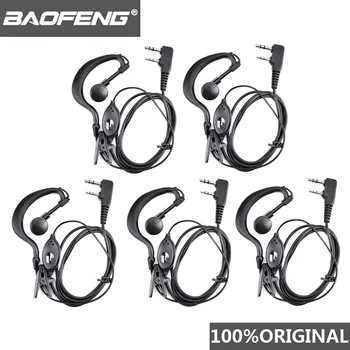 5 adet Baofeng UV-5R kulaklık amatör radyo kulaklık Walkie Talkie Woki Toki kulaklık PTT B5 B6 Uv-6r F8 + Wln kd-c1 K bağlantı noktalı kulaklık