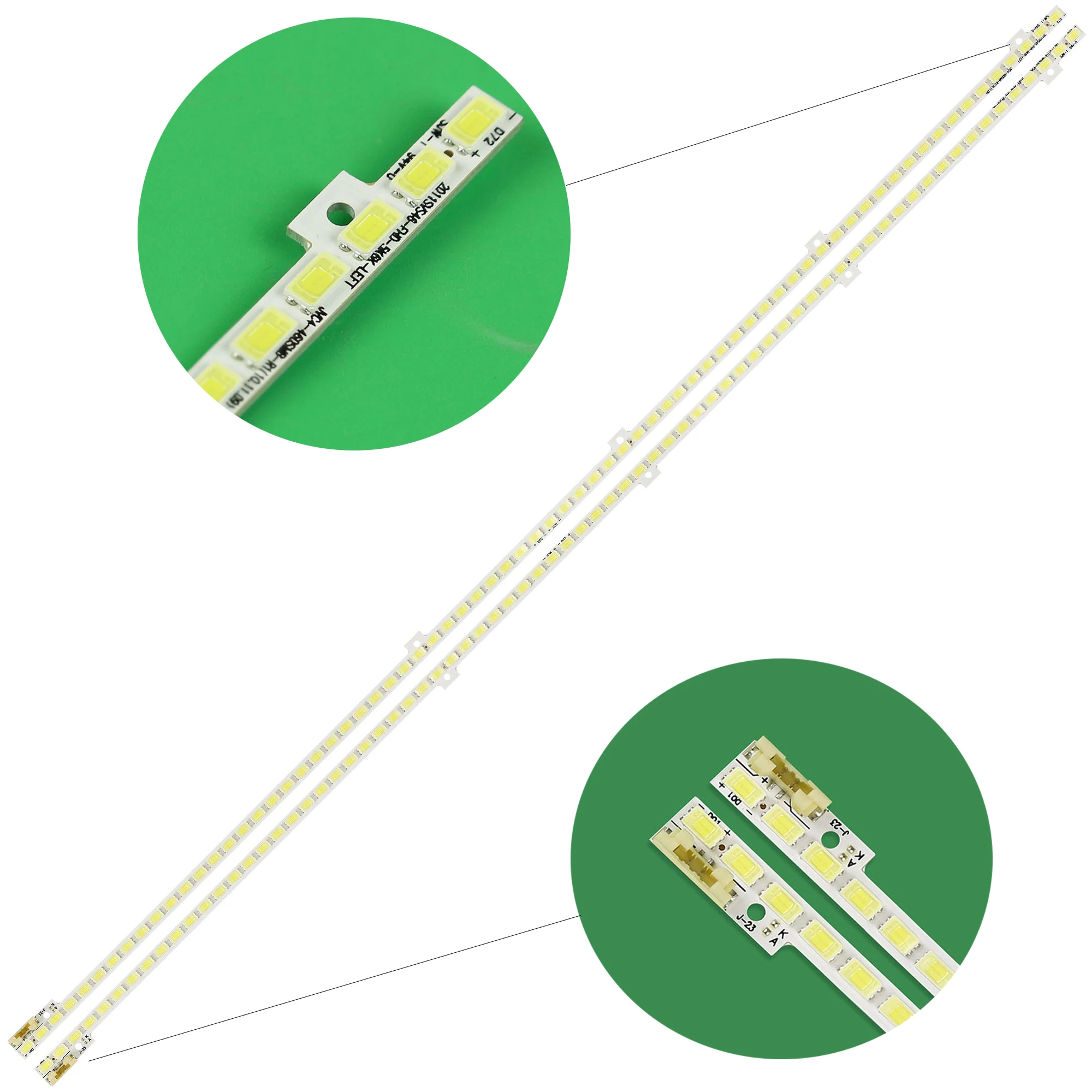 2pcs LED strip 72leds For Samsung 46\'\' 2011SVS46-FHD-5K6K RIGHT+LEFT JVG4-460SMB-R1 BN64-01644A UE46D5000 UE46D6000 UN46D6000