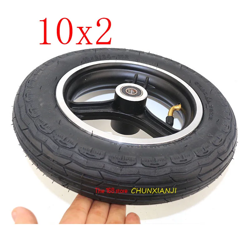 Size 10 x 2/54-152 Tire and rims hub combo,for Kid Schwinn Tricycle,baby stroller,Electric scooter,Wheelbarrow 10x2 tyre wheel