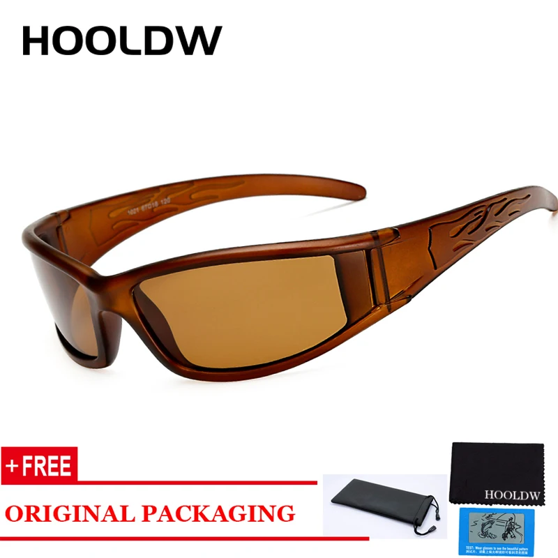 HOOLDW Fashion Polarized Sunglasses Night Vision Glasses Men Women Outdoor Sports Fishing Driving Sun glasses UV400 Goggles