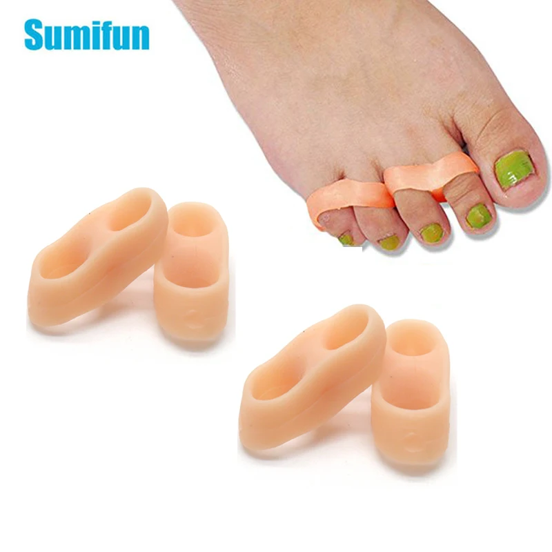 

4pcs Hammer Toe Corrector Straightener Overlapping Toe Bunion and Toe Little Thumb Separator Orthotics Foot Care Tool D0355