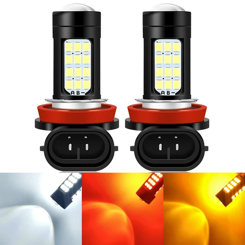 2x H8 H11 H9 Led H16JP туман светильник лампочка 2000LM DRL для Защитные чехлы для сидений, сшитые специально для Toyota Corolla Camry Rav4 Yaris, Echo Prius автомобиля, вождения, бега, светодиодные лампы 12V 24V