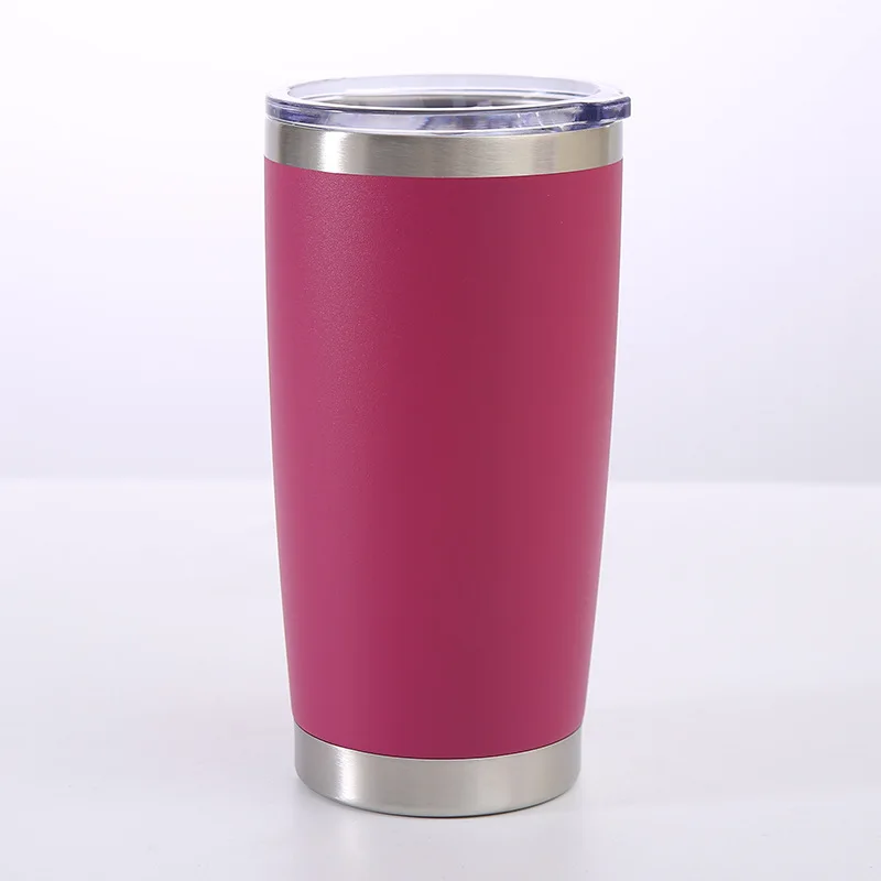 Custom logo 20oz Beer Mug Sublimation Straight Skinny Tumbler Blank Stainless Steel Tumbler DIY Cups Vacuum Insulated Car Coffee