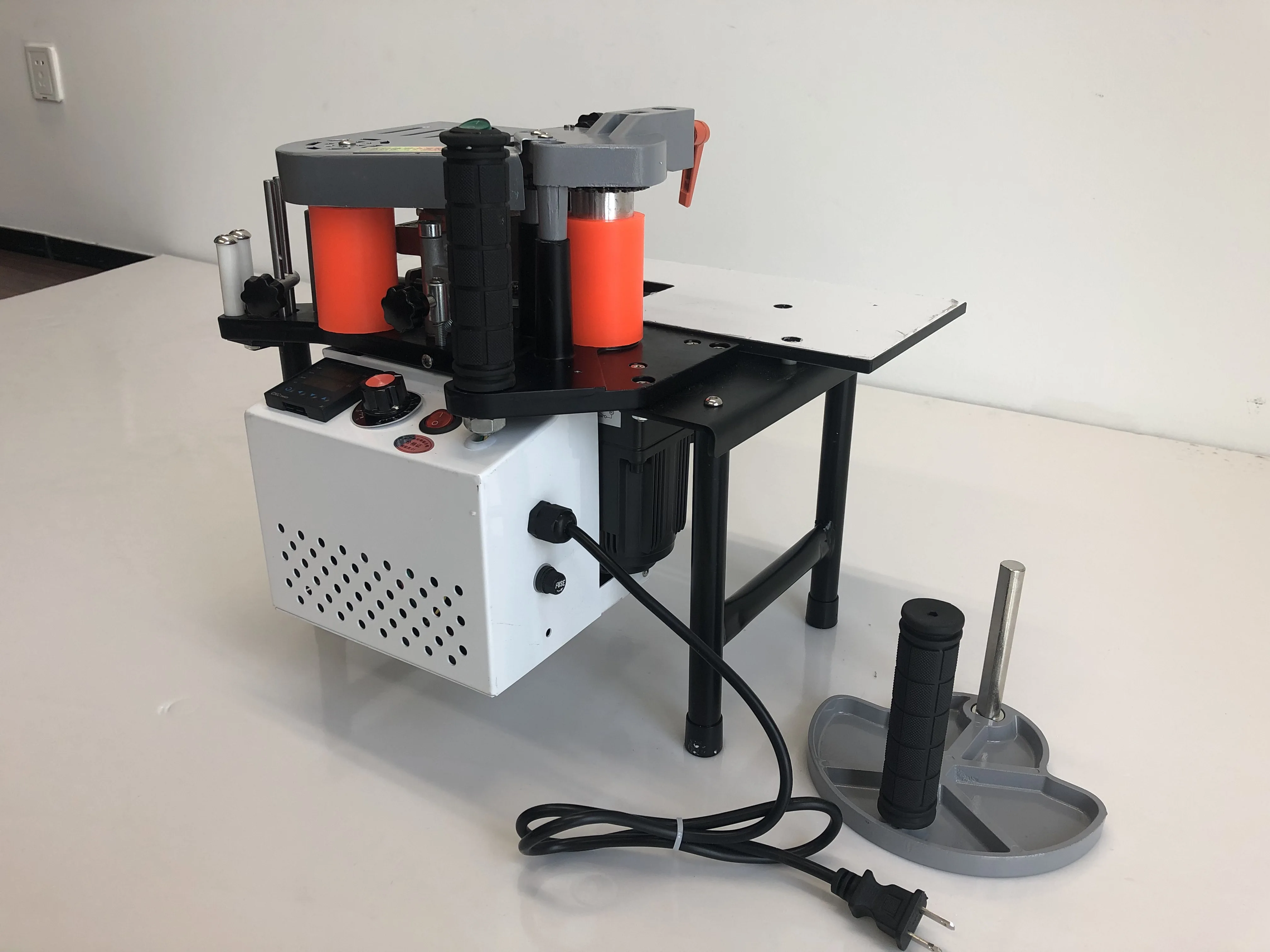 휴대용 목공 기계, 220V 1200W, 양면 접착 휴대용 가장자리 밴딩 기계