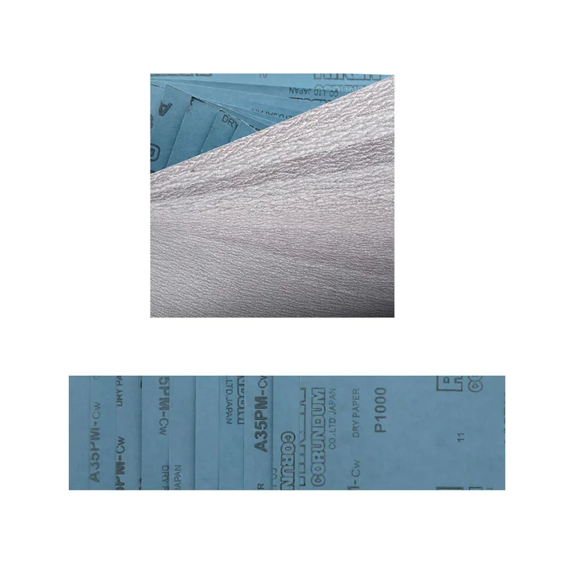 9 "X11" RIKEN A35PM مربع الصنفرة الجافة جلخ ورقة الرملي الأبيض لتلميع الخشب والأثاث 120-1000 حصى