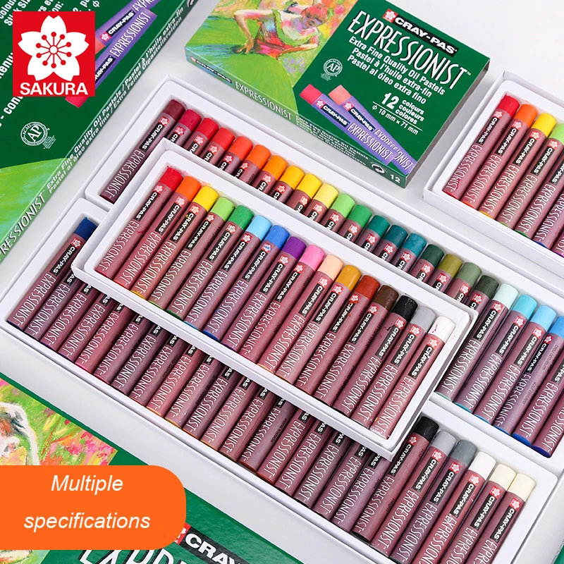 Sakura Oil Pastel Set  12/16/25/36/50 Pieces Cray-Pas Expressionist Assorted Color Children Graffiti Color Crayon Suit