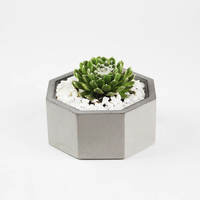 DIY Succulent Plants Round Concrete Pot Silicone Mold Square Cement Planter Molds Big Rectangle Flowerpot Plaster Resin Mould